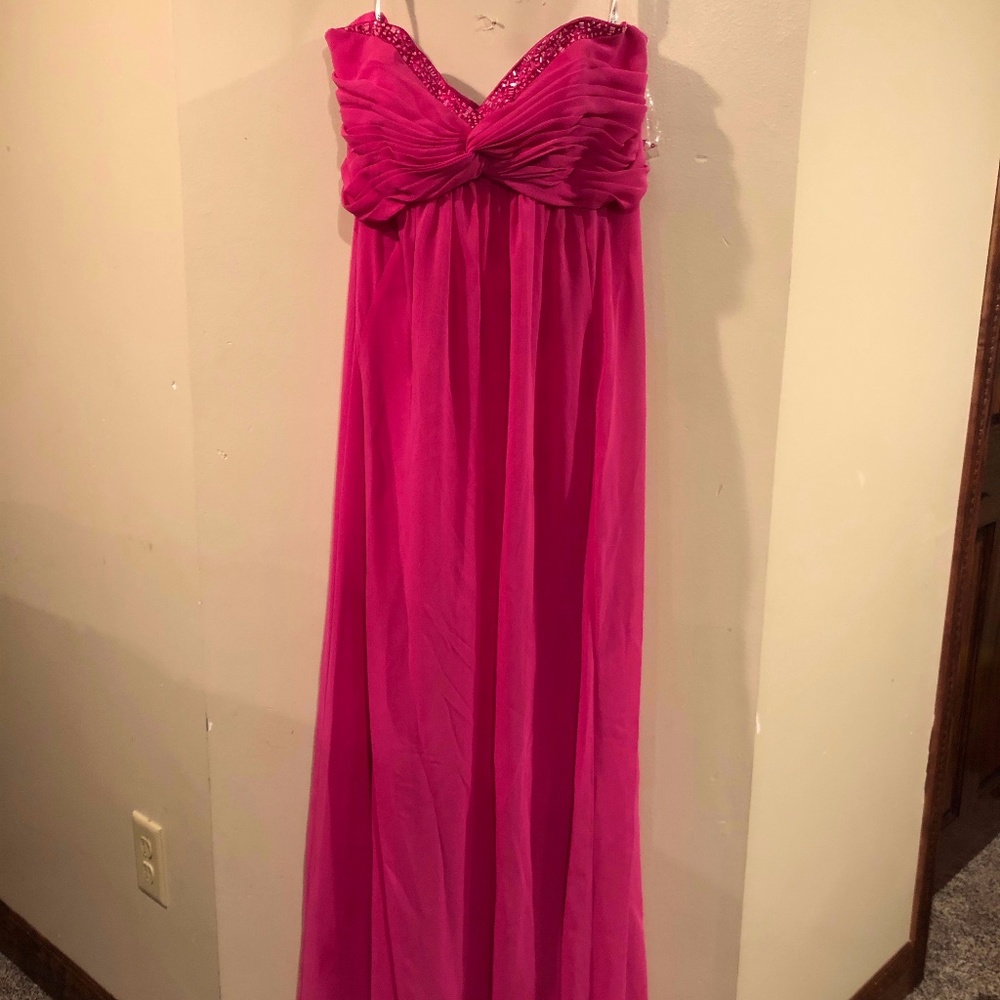 David's Bridal Begonia Long Dress